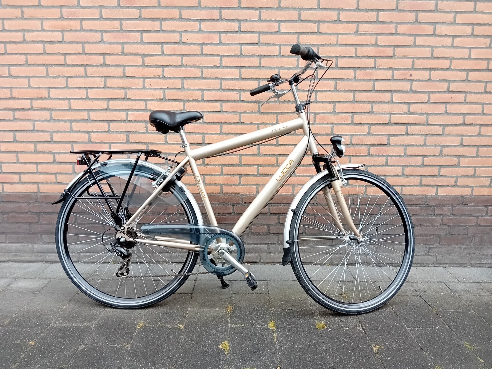 Herenfiets, Fietsen en Brommers, Vering, Velgrem, Zo goed als nieuw, 53 tot 57 cm