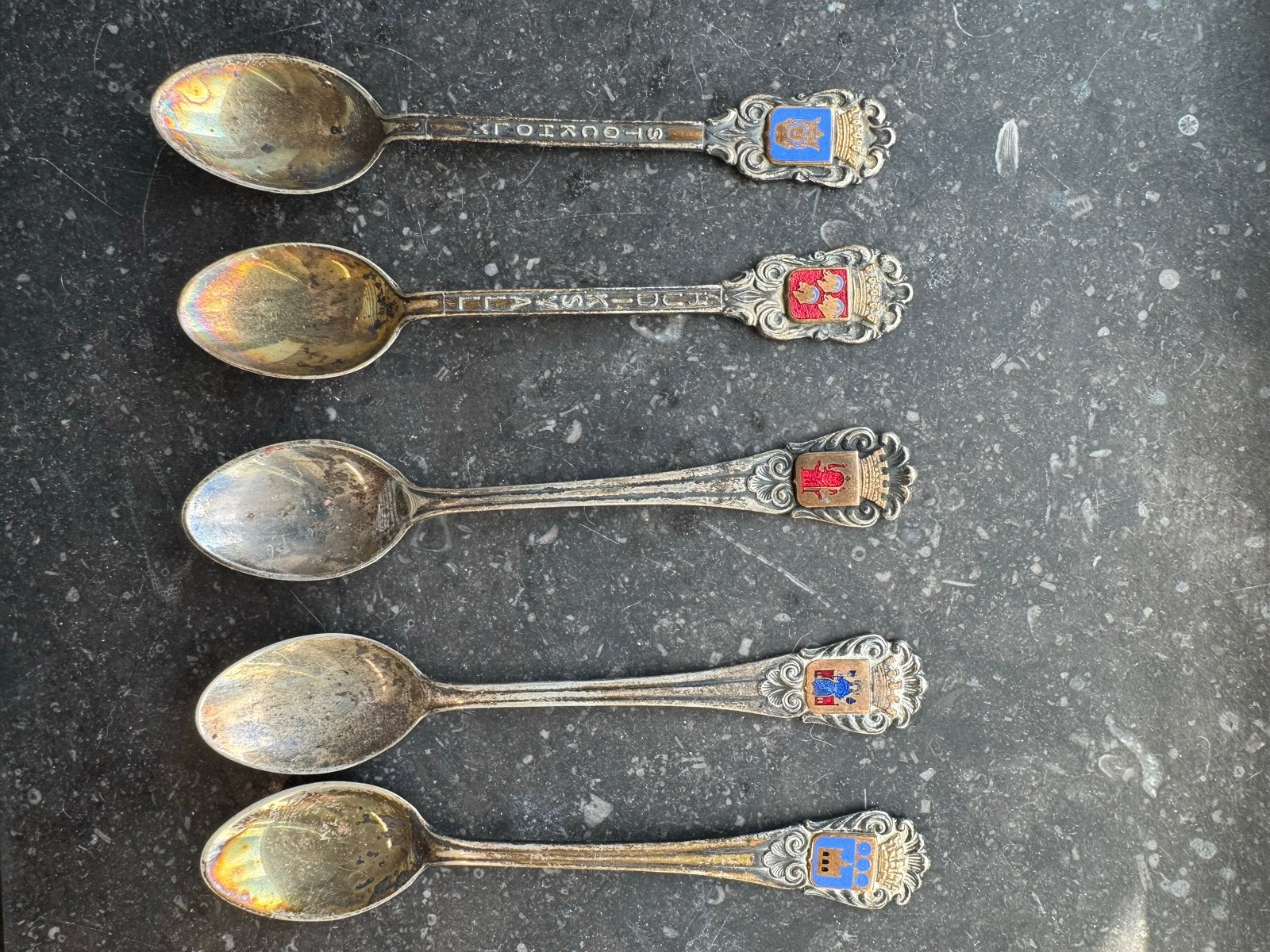 Set van 14 unieke theelepels - verzameling, Ophalen of Verzenden