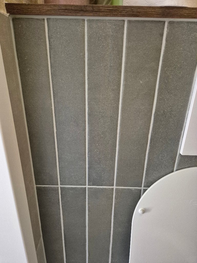 35 tegels grijs/groen 7,5x40 cm, Ophalen, 40 tot 60 cm, Nieuw, Minder dan 20 cm