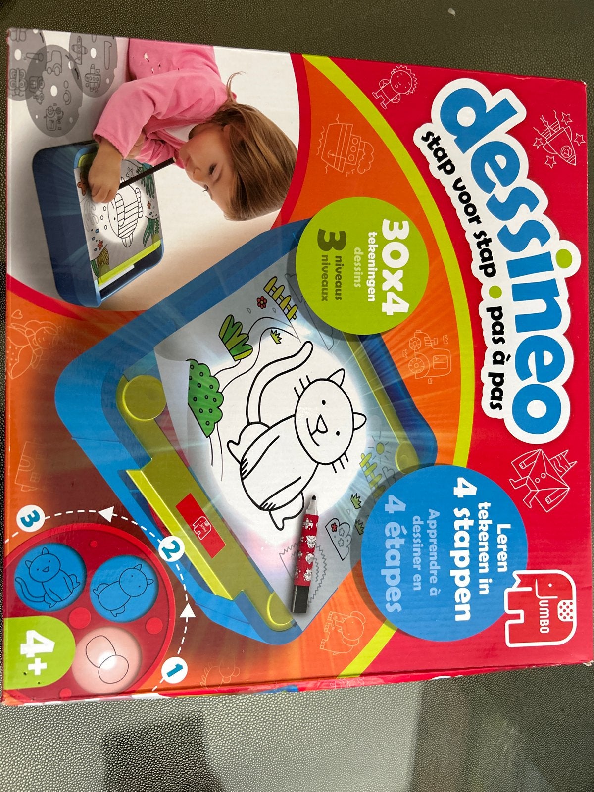 Jumbo Dessineo: Leren tekenen in 4 stappen (4+), Ophalen of Verzenden, Gebruikt, Knutselen