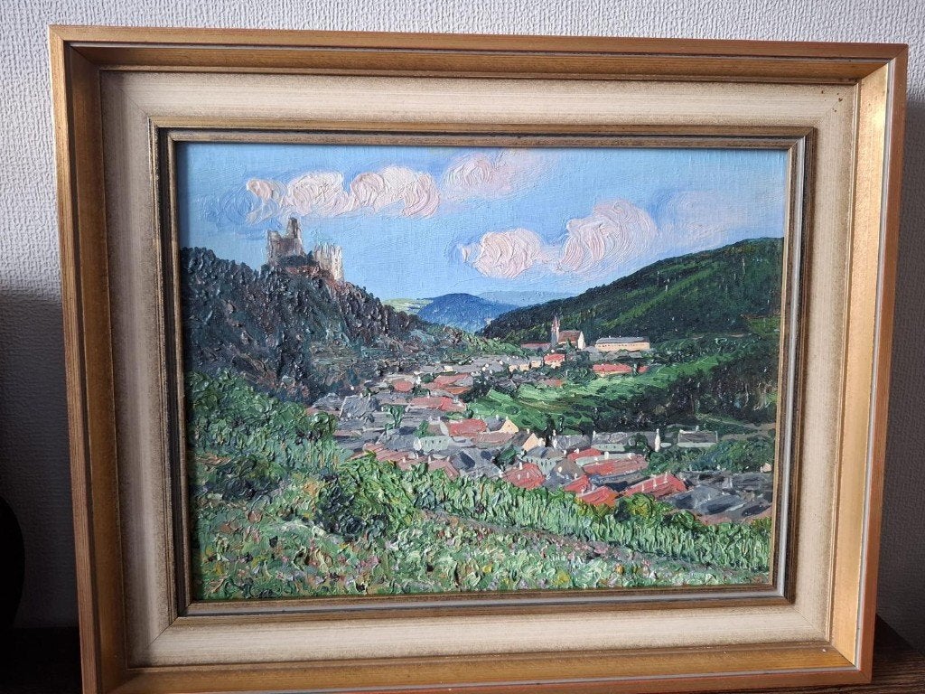 Mooi schilderij van M.J. Wunderlich, Antiek en Kunst, Kunst | Schilderijen | Klassiek, Ophalen, Doek, Olieverf, Klassiek