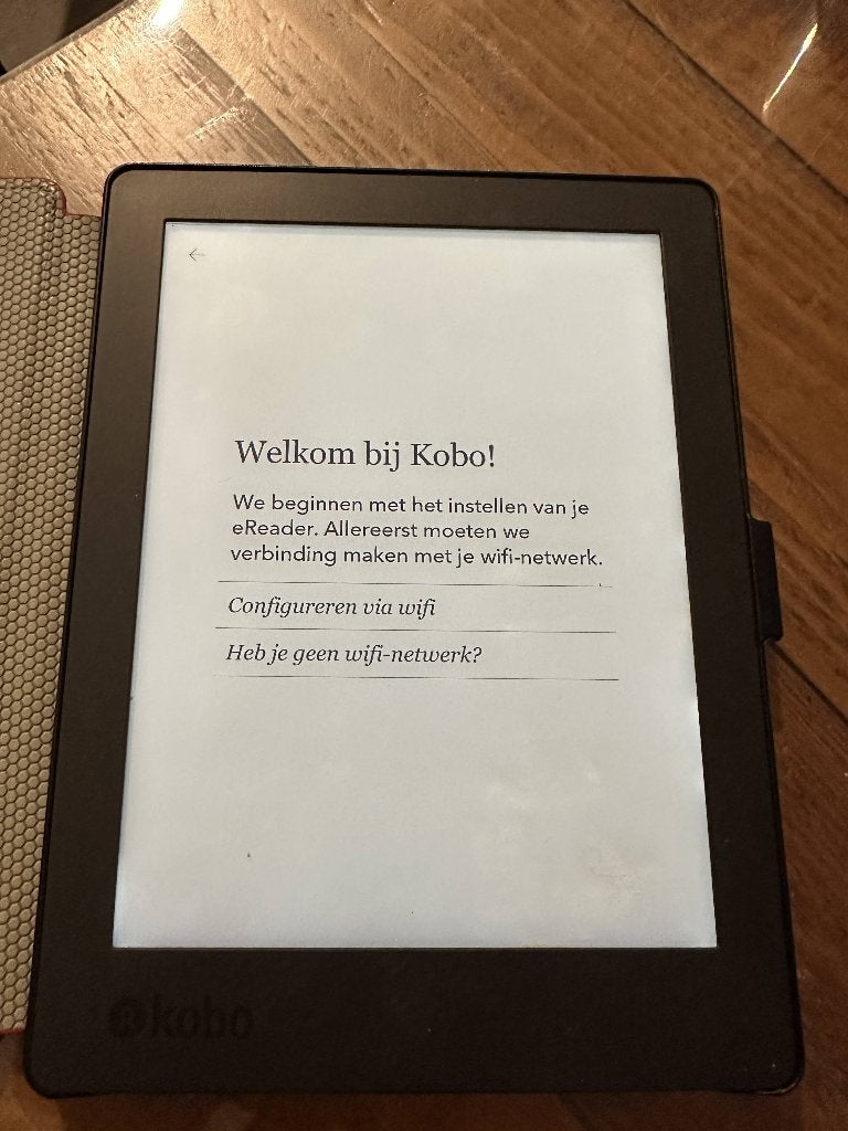 kobo aura h2o edition 2 - incl cover, Computers en Software, Ophalen of Verzenden, Zo goed als nieuw, Kobo Aura H2O 2e editie