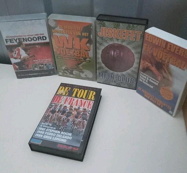 Sport VHS Collectie: Voetbal & Wielrennen, Alle leeftijden, Ophalen of Verzenden, Gebruikt