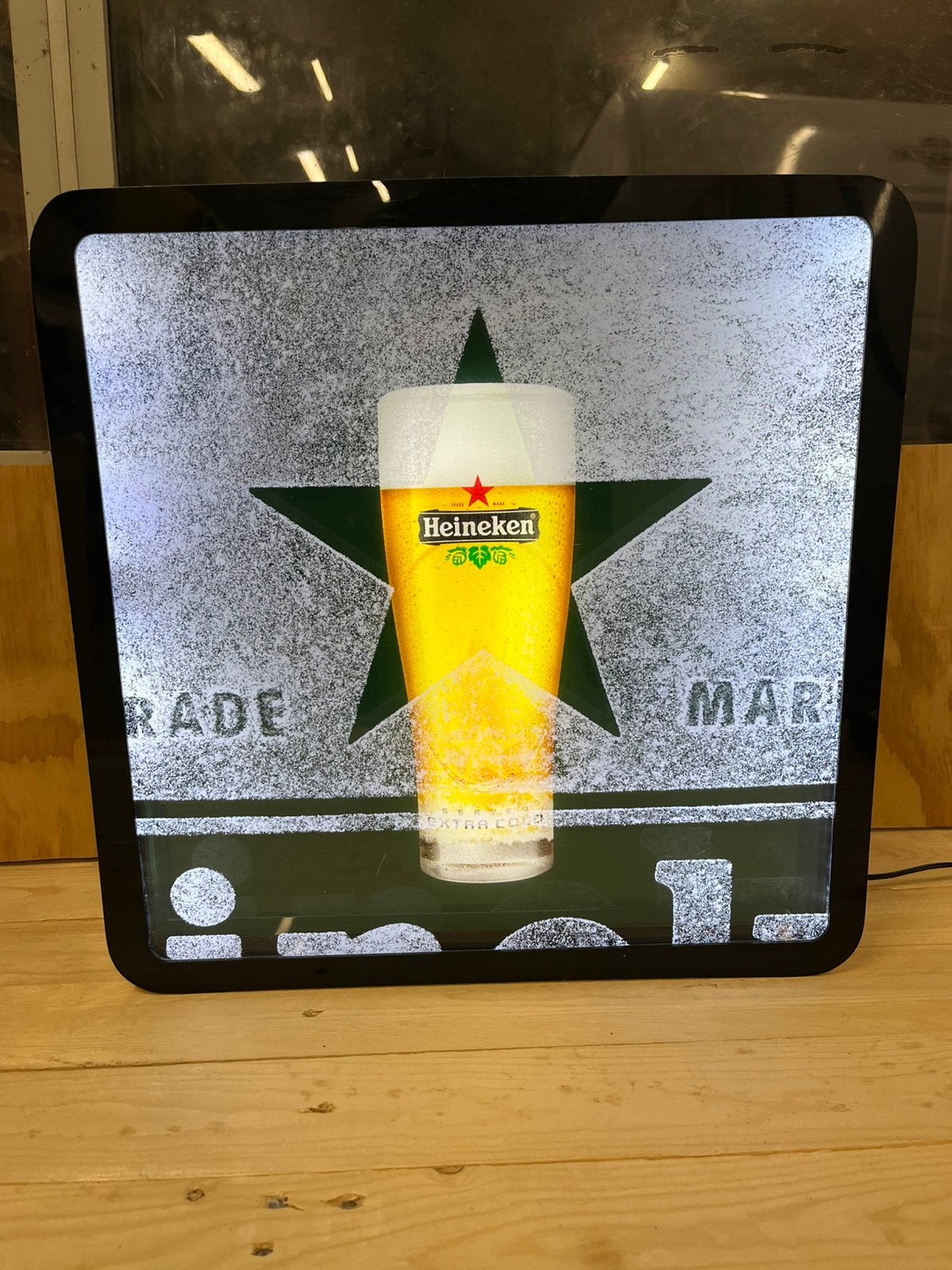Heineken lamp heineken verlichting, Ophalen of Verzenden, Gebruikt, Overige typen, Heineken