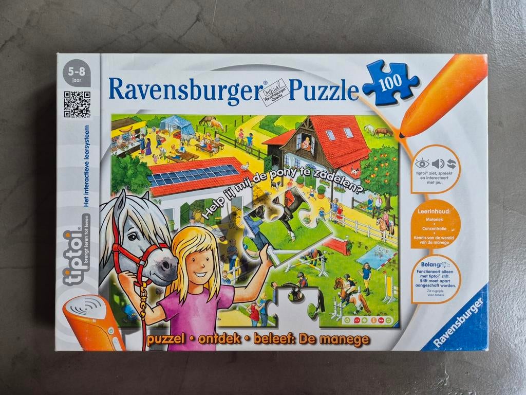 Tiptoi puzzel de manege, Ophalen of Verzenden, Meer dan 50 stukjes, Zo goed als nieuw