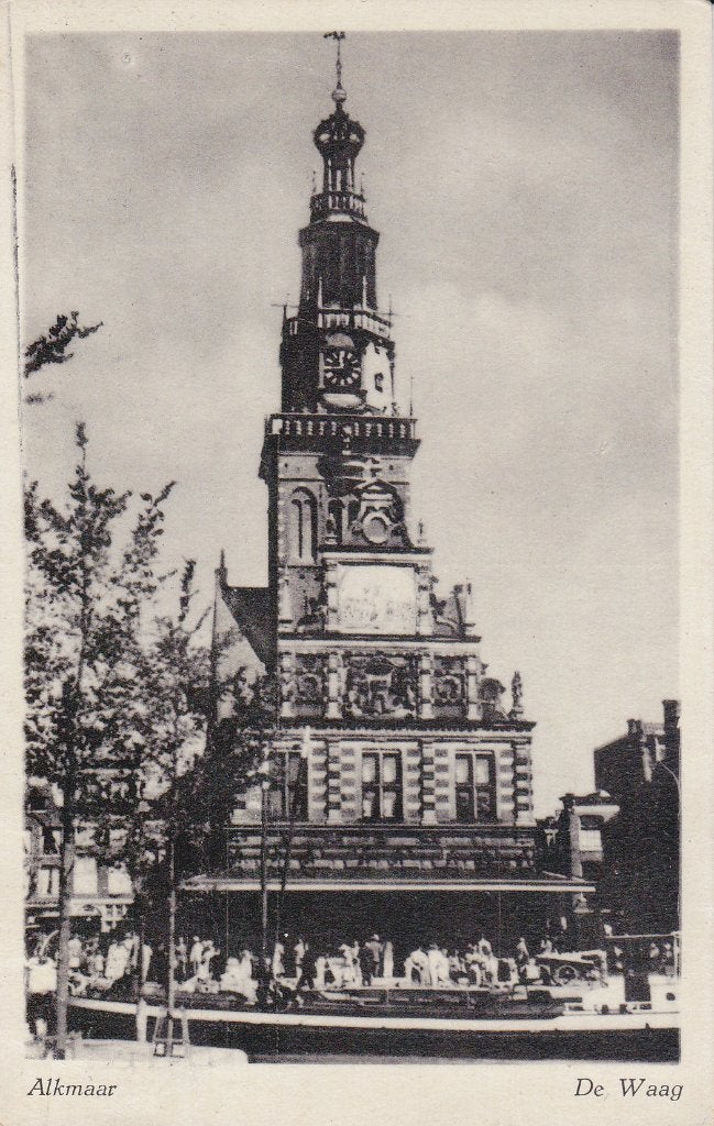 01876 Alkmaar - de Waag - gel. 1943, Verzenden, 1940 tot 1960, Gelopen, Noord-Holland