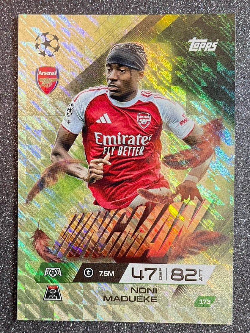 Topps MA EXTRA 25/26   WINGMAN   MADUEKE   ARSENAL FC, Verzenden, Zo goed als nieuw, Plaatje