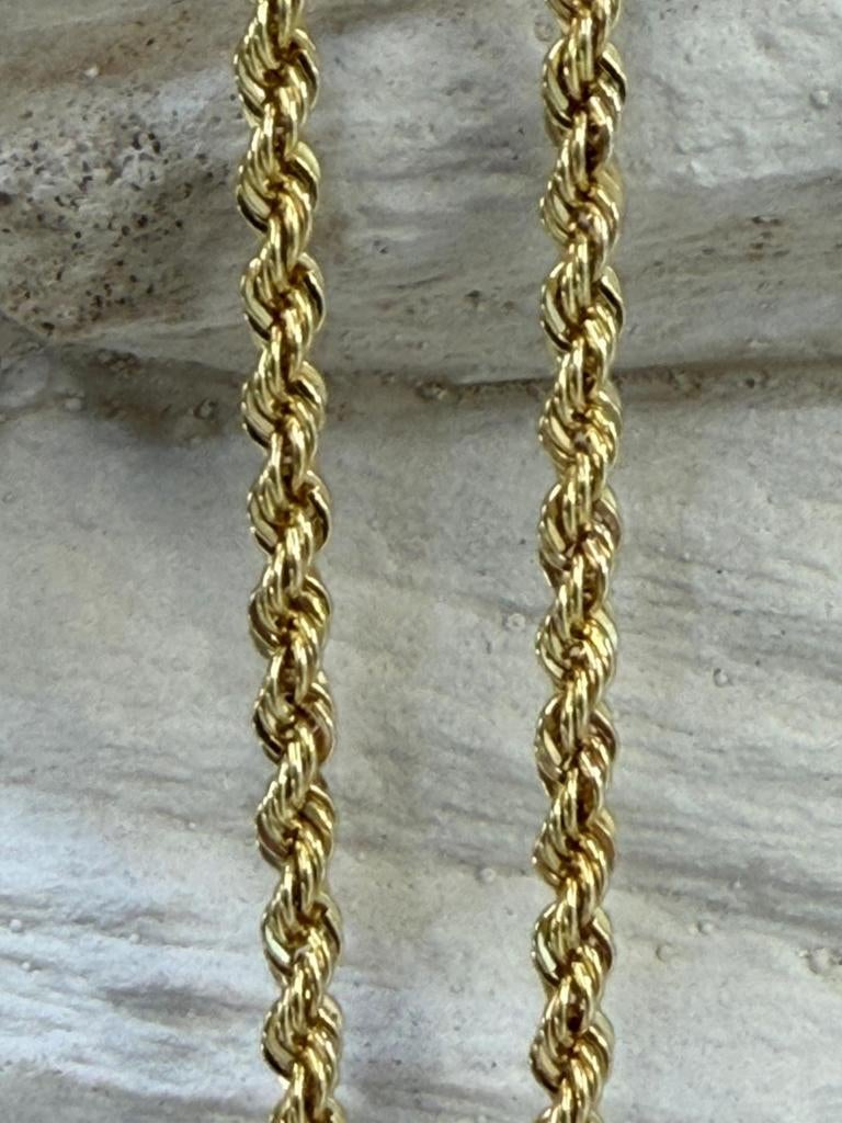 Gouden rope ketting 14kt, Ophalen, Www.bredajuwelier.nl, Nieuw, Www.bredajuwelier.nl