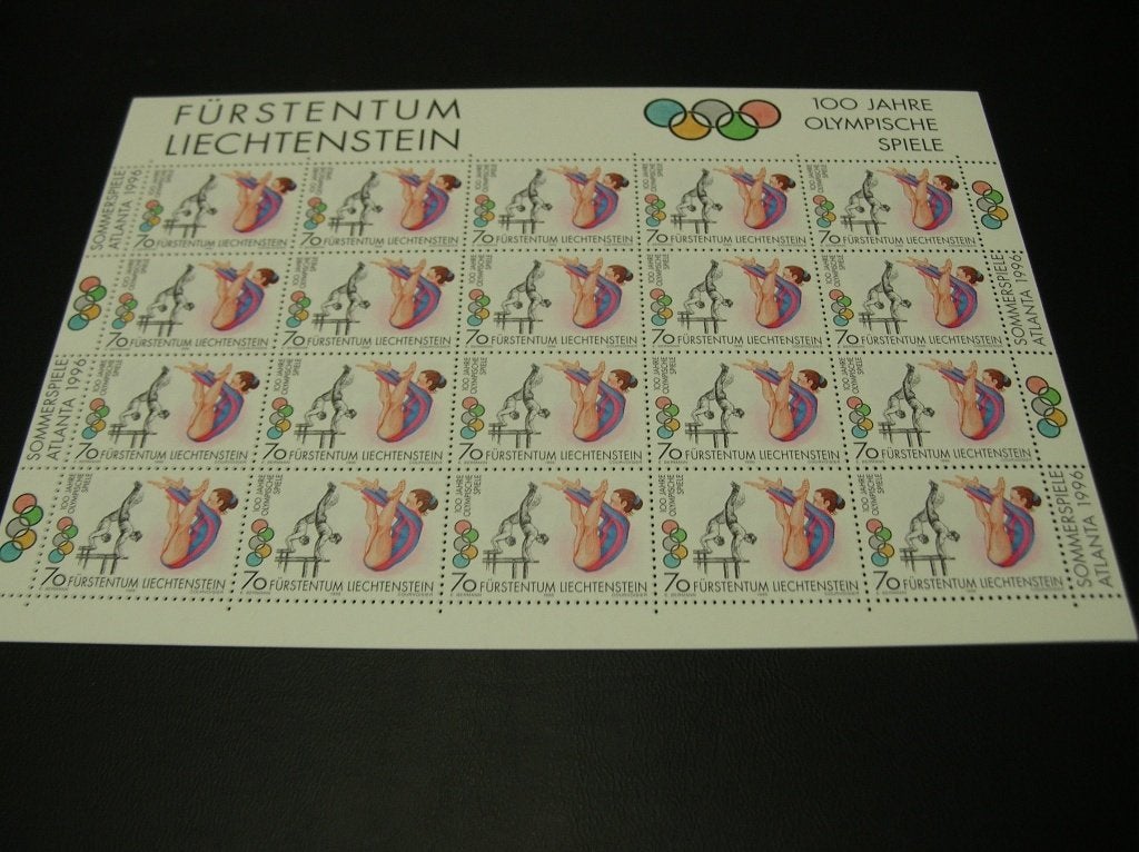 Liechtenstein 1996 Olympische zomerspelen Atlanta 100 jaar, Ophalen of Verzenden, Postfris, Sport