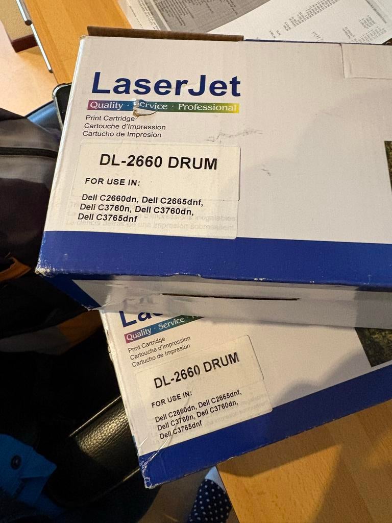 2x Laserjet DL-2660 Drum voor Dell printers - Nieuw, Ophalen of Verzenden, Nieuw, Toner