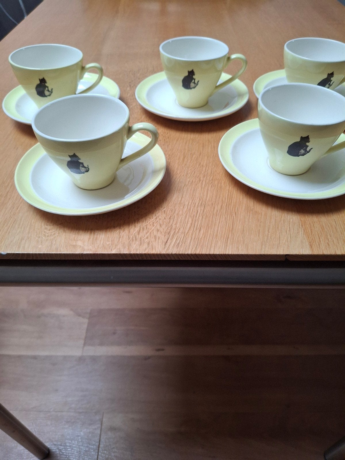 6 bijzondere kop en schotels, Antiek en Kunst, Ophalen of Verzenden
