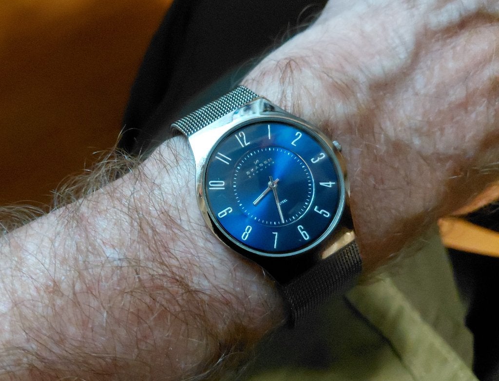 Heren horloge van het merk Skagen, Overige merken, Staal, Staal, Polshorloge