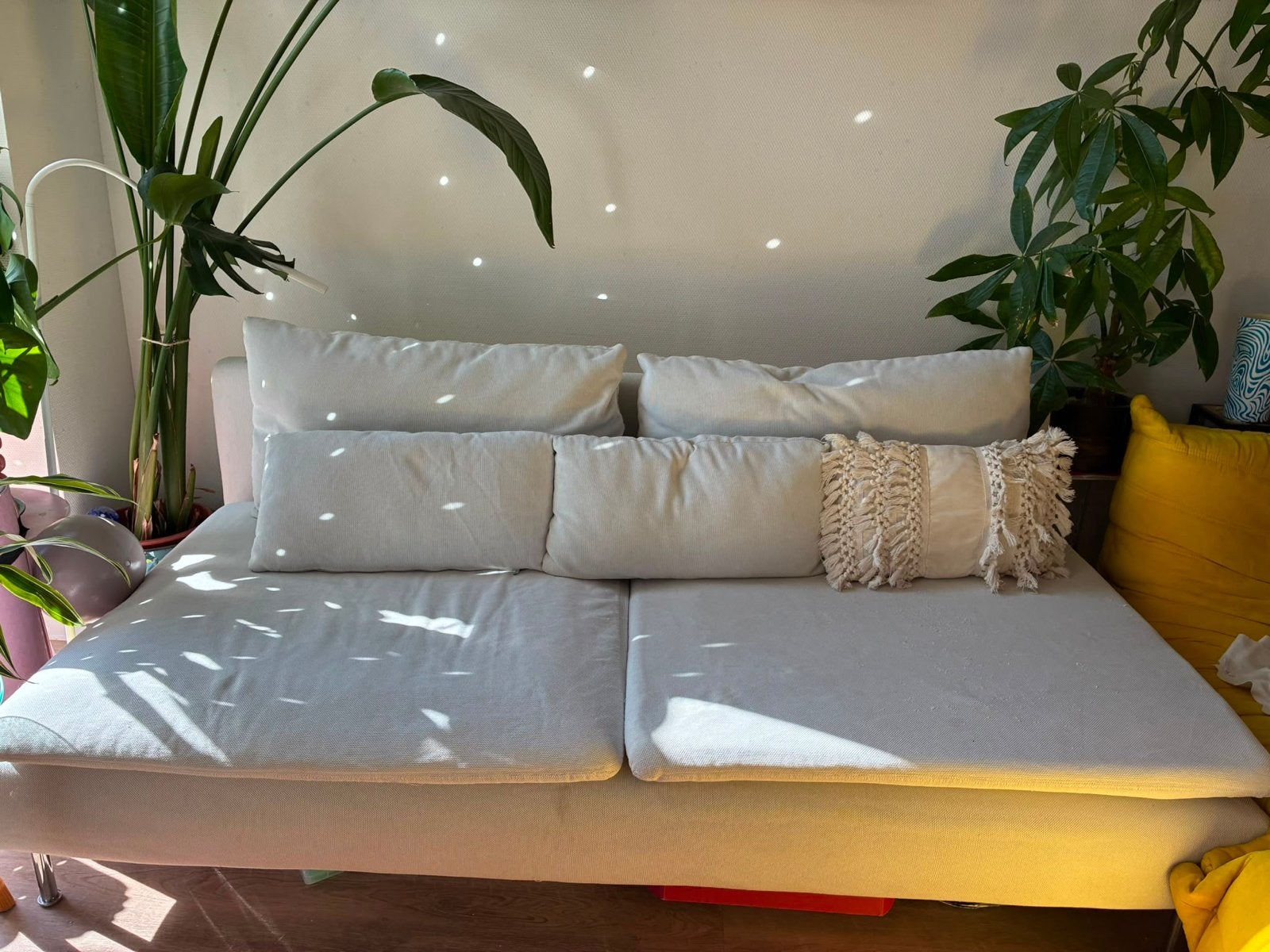 Witte Ikea Soderhamn 3-zitsbank, Ophalen, Gebruikt, 150 tot 200 cm, Driepersoons