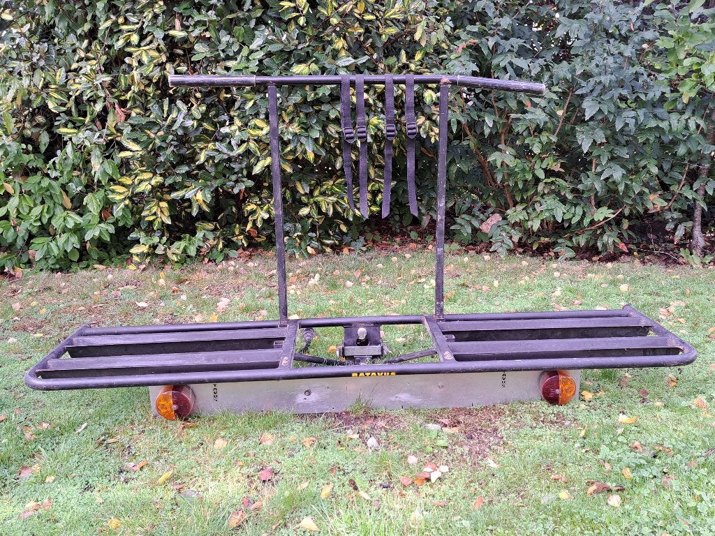 Metalen fietsendrager, Ophalen, 2 fietsen, Gebruikt, Trekhaakdrager