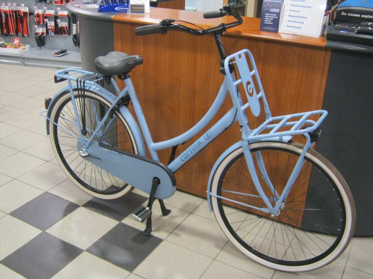 Cortina U4 Transport Dames Blue Sky Matt 57cm, Fietsen en Brommers, Gebruikt, -, -, 56 cm of meer