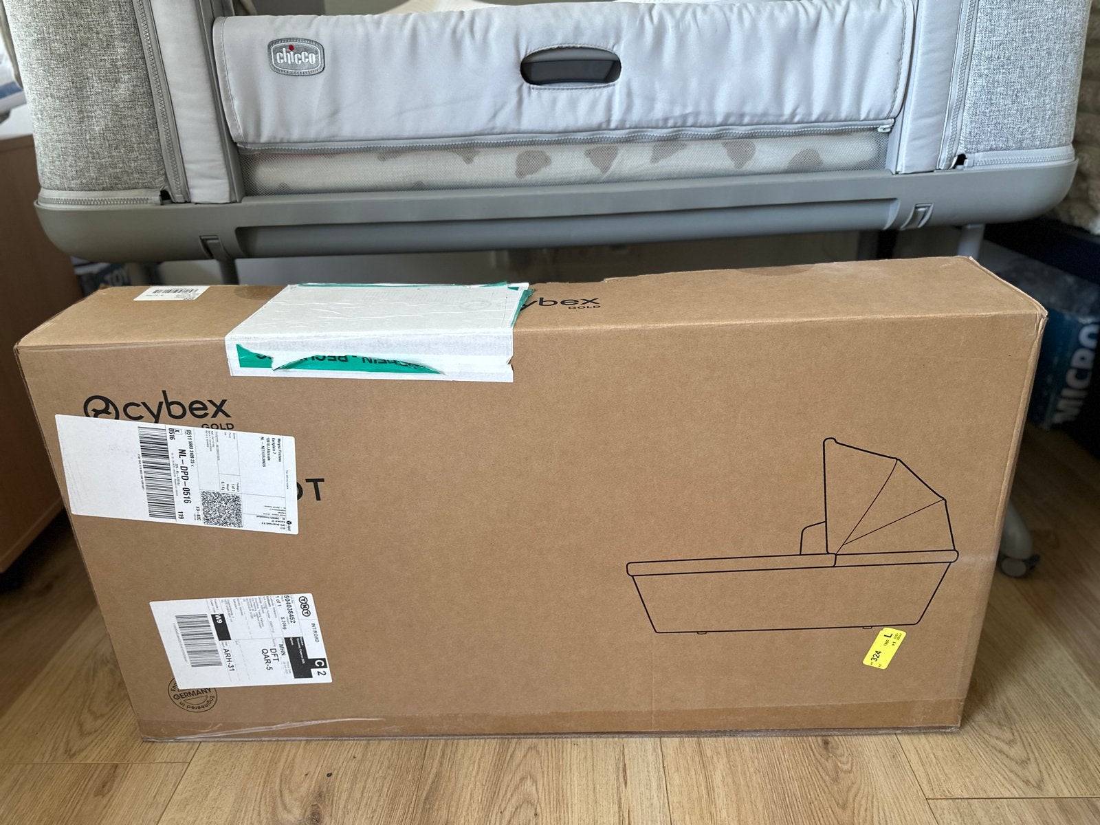 Cybex Melio 5 Cot, Ophalen of Verzenden, Zo goed als nieuw, Met reiswieg, Kinderwagen