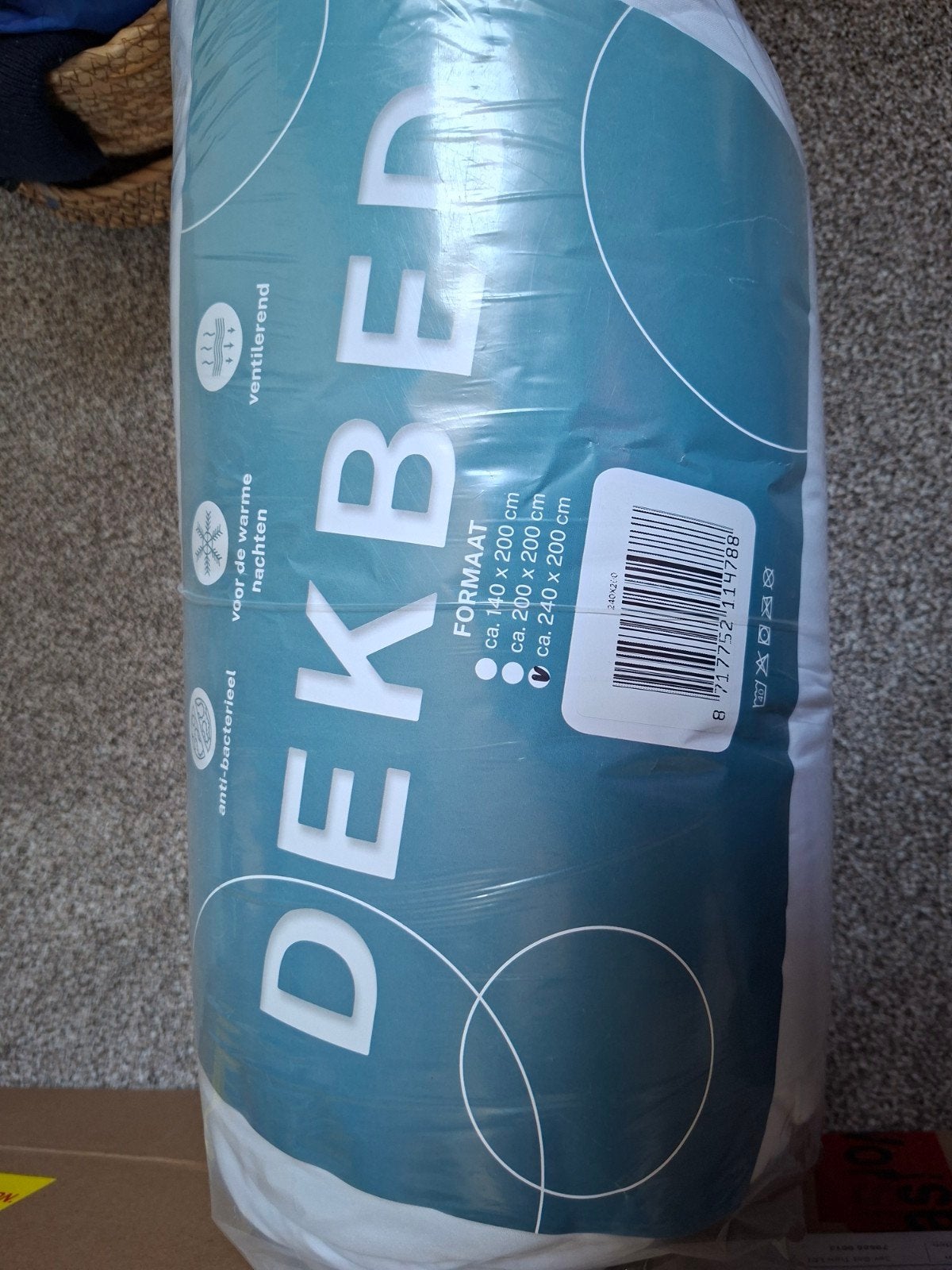 nieuw dekbed, Wit, Ophalen of Verzenden, Deken of Dekbed, Nieuw