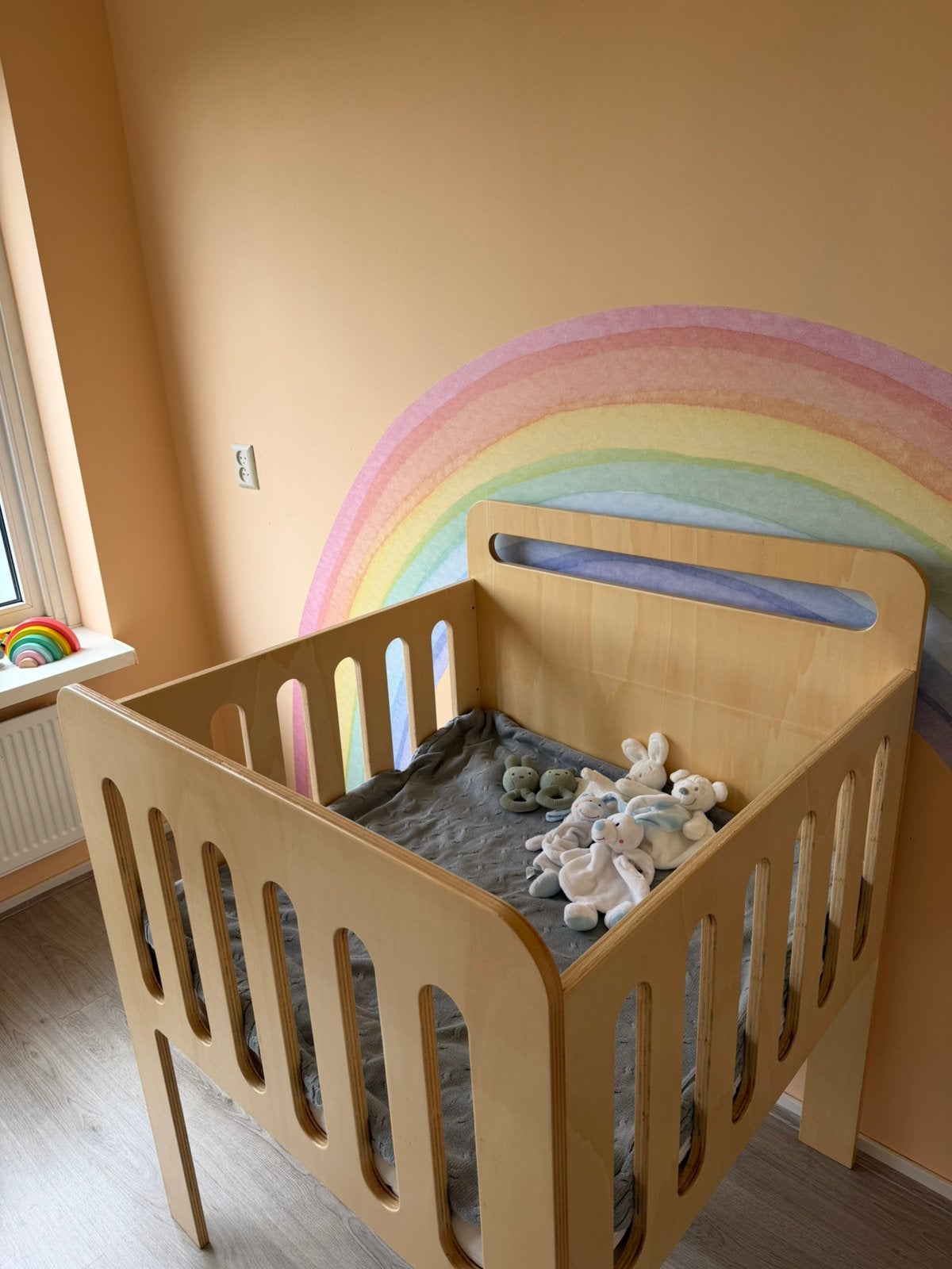 Tweeling wieg, Kinderen en Baby's, Kinderkamer | Complete kinderkamers, Ophalen, Zo goed als nieuw, Jongetje of Meisje