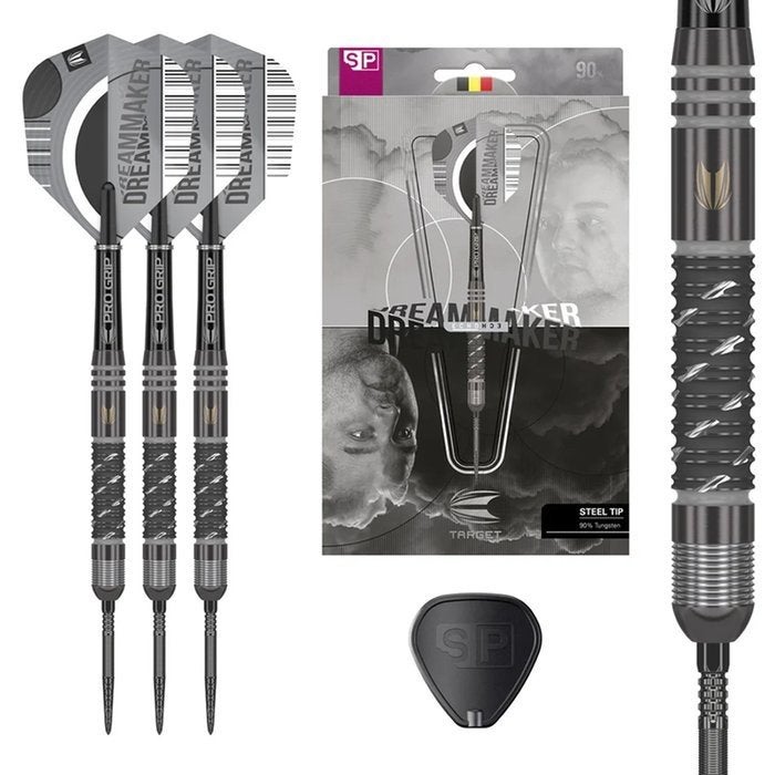 Target Darts Dreammaker Steel Tip Darts 90% 24 gr Tungsten, Sport en Fitness, Darts, Ophalen of Verzenden, Zo goed als nieuw, Pijlen