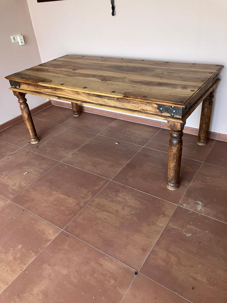 Te koop koloniale tafel, Huis en Inrichting, Tafels | Salontafels, Zo goed als nieuw, Minder dan 50 cm, Rechthoekig, 50 tot 100 cm
