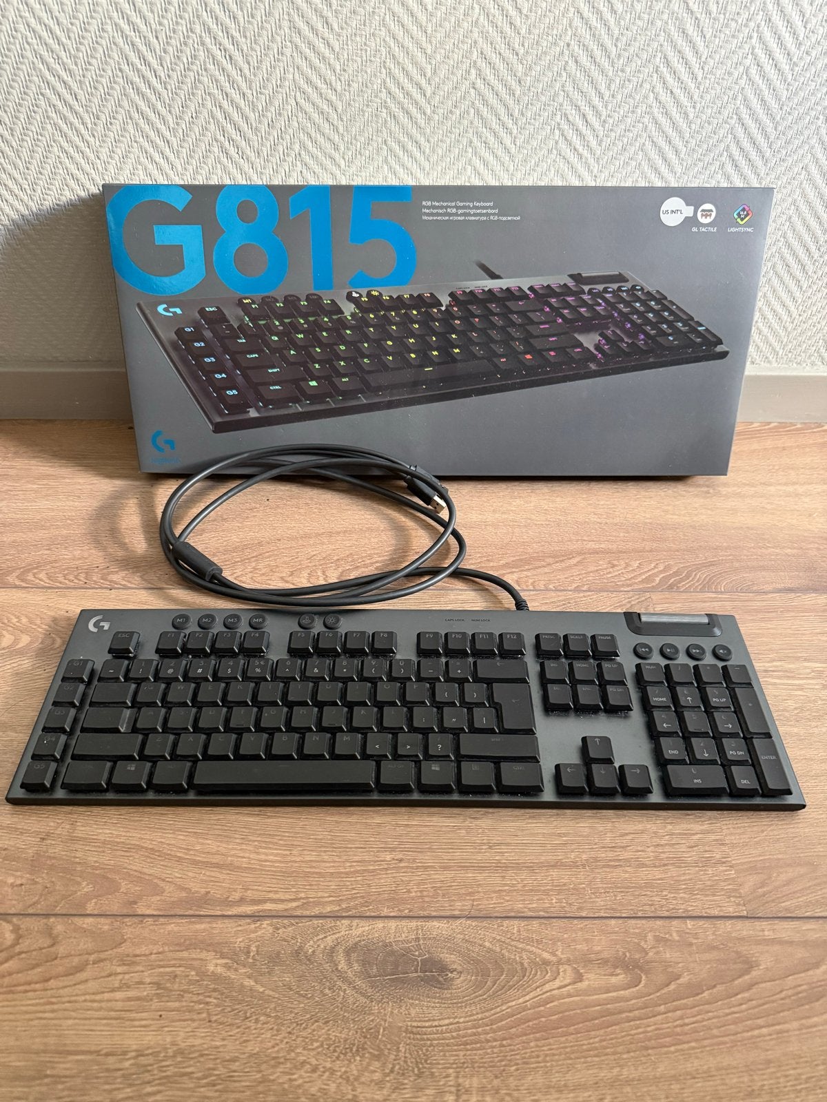Logitech G815 RGB Gaming Toetsenbord, Computers en Software, Ophalen, Gaming toetsenbord, Zo goed als nieuw, Qwerty
