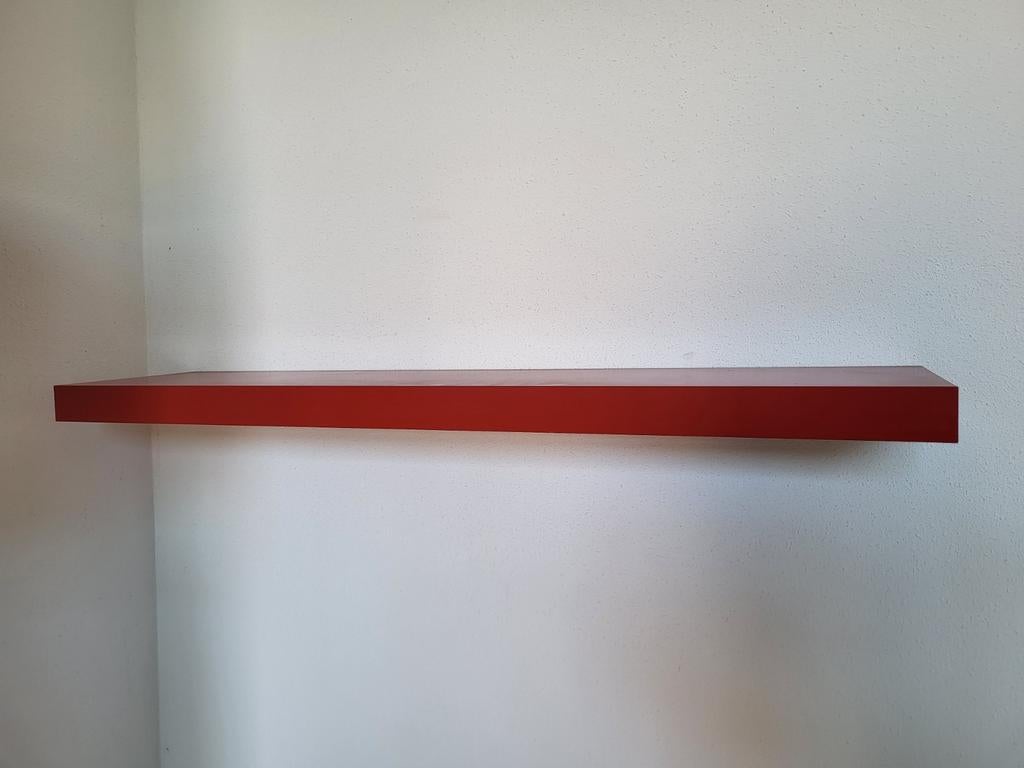 Rode plank zwevend ikea lack, Ophalen, Zo goed als nieuw