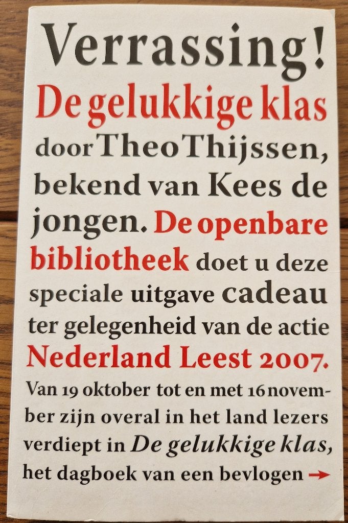 Boek De gelukkige klas van Theo Thijssen, Ophalen of Verzenden, Gelezen, Theo Thijssen