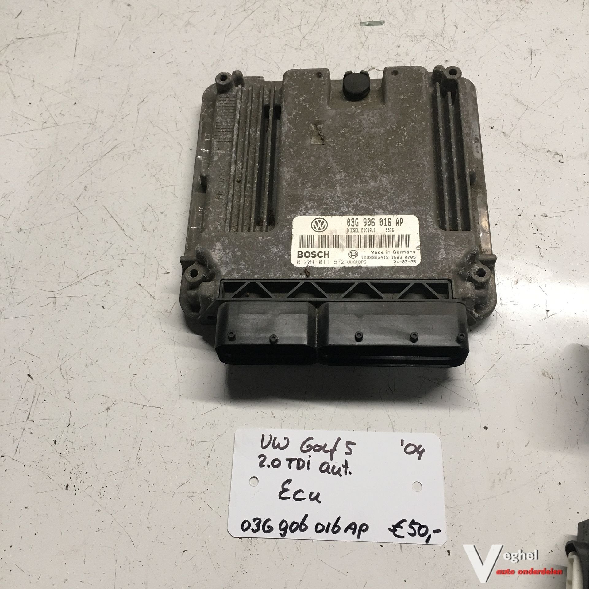 Vw Golf 5 2.0 TDI  Automaat 2004   ECU 03G 906 016 AP, Auto-onderdelen, Gebruikt, -, -, Ophalen of Verzenden