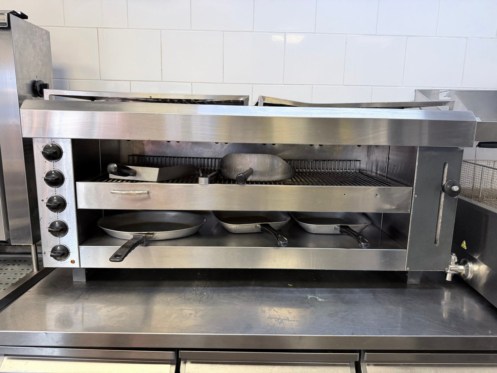 Professionele Salamander Grill, Ophalen, Gebruikt