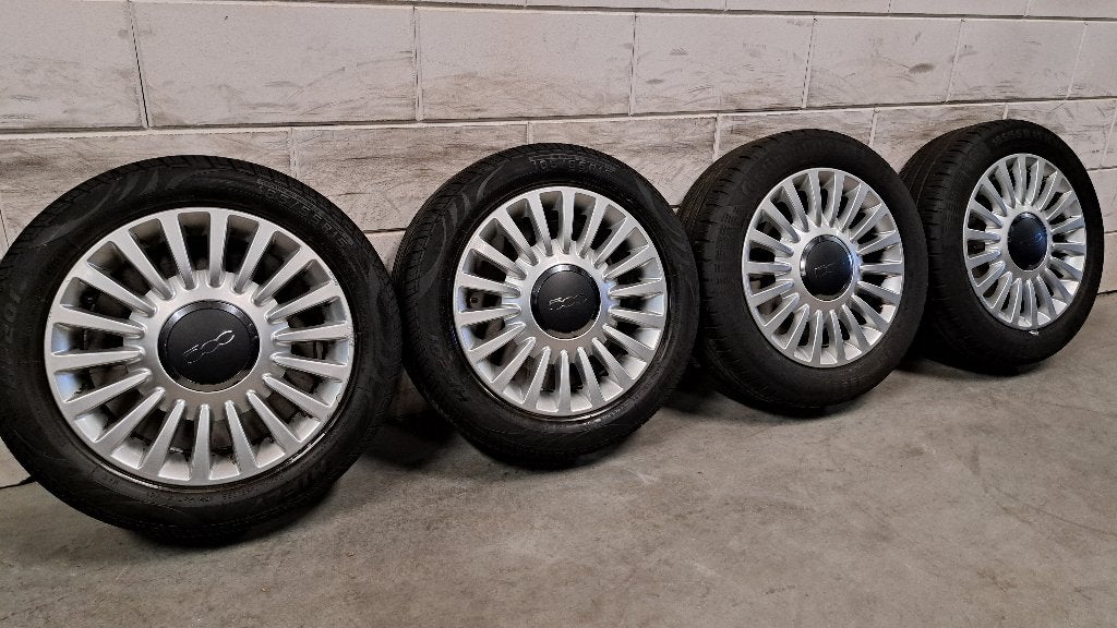 Lichtmetalen velgen Fiat 500 Panda Fiorino Ka 185/55/15, Gebruikt, 15 inch, Banden en Velgen, Personenwagen