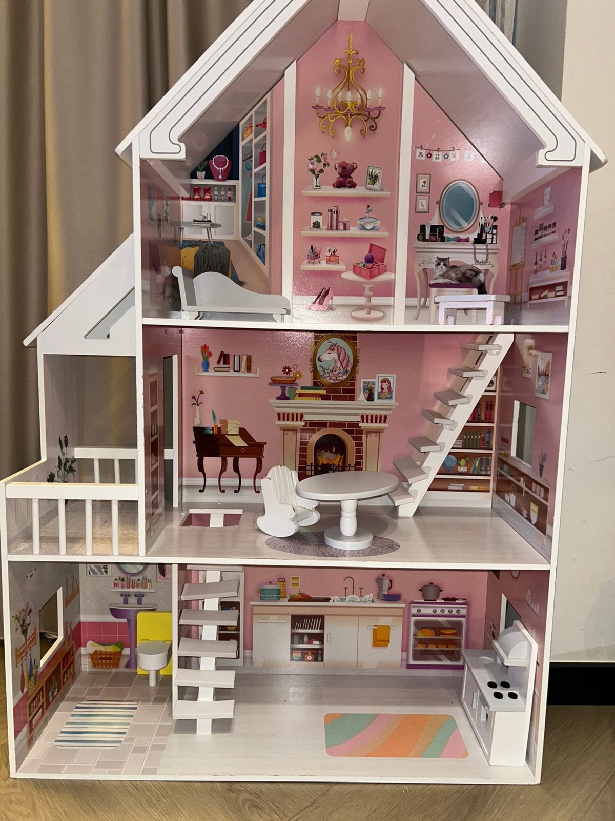 Groot poppenhuis, Ophalen, Zo goed als nieuw, Poppenhuis
