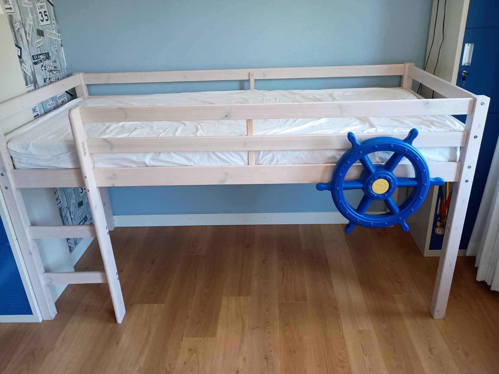Middenslaper Ties bed (exclusief stuur), Ophalen, 85 tot 100 cm, Gebruikt, Hoogslaper of Stapelbed
