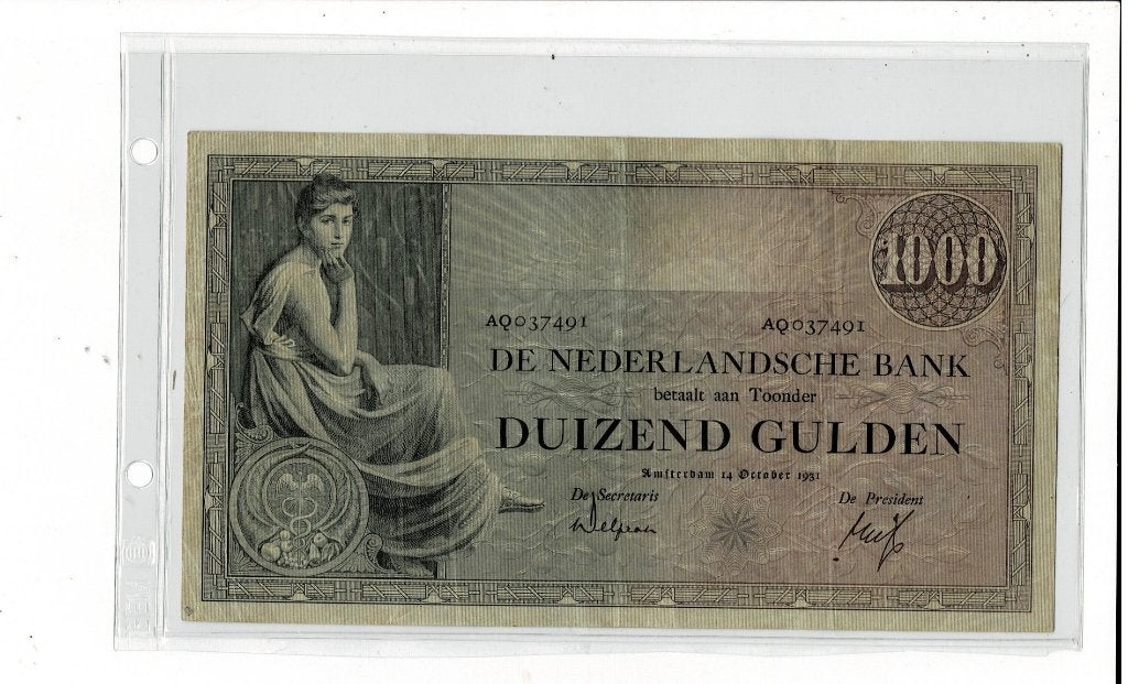 Grietje Seel, 1.000 gulden 1931, Verzenden, 1000 gulden