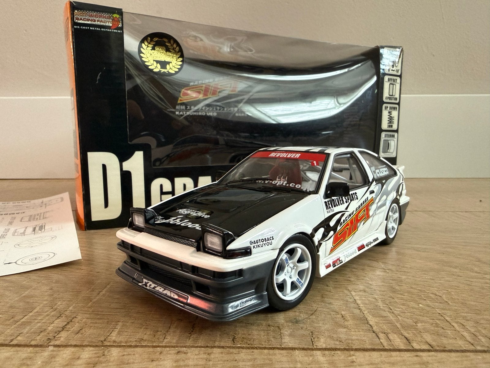 Toyota Sprinter Trueno AE86 D1 Grand Prix 1:24, Japan, Auto, Verzenden, Zo goed als nieuw