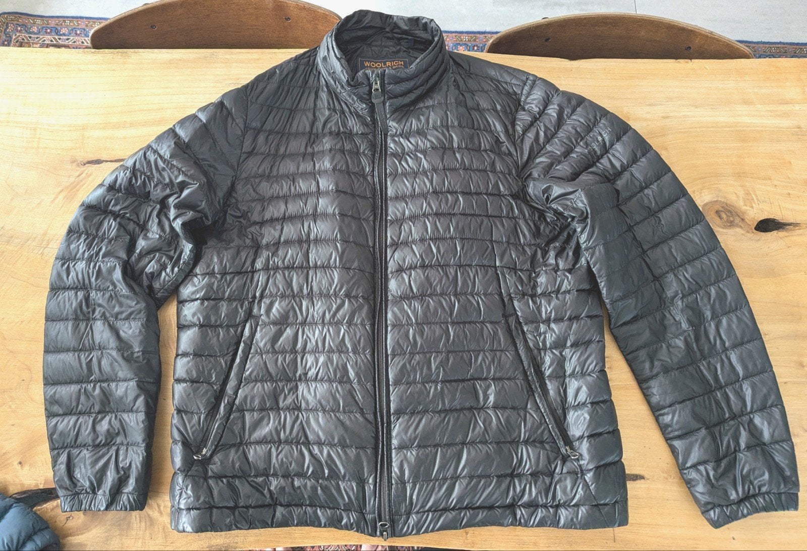 Woolrich zwart puffer jacket XL, Ophalen of Verzenden, Zo goed als nieuw, Maat 56/58 (XL), Zwart