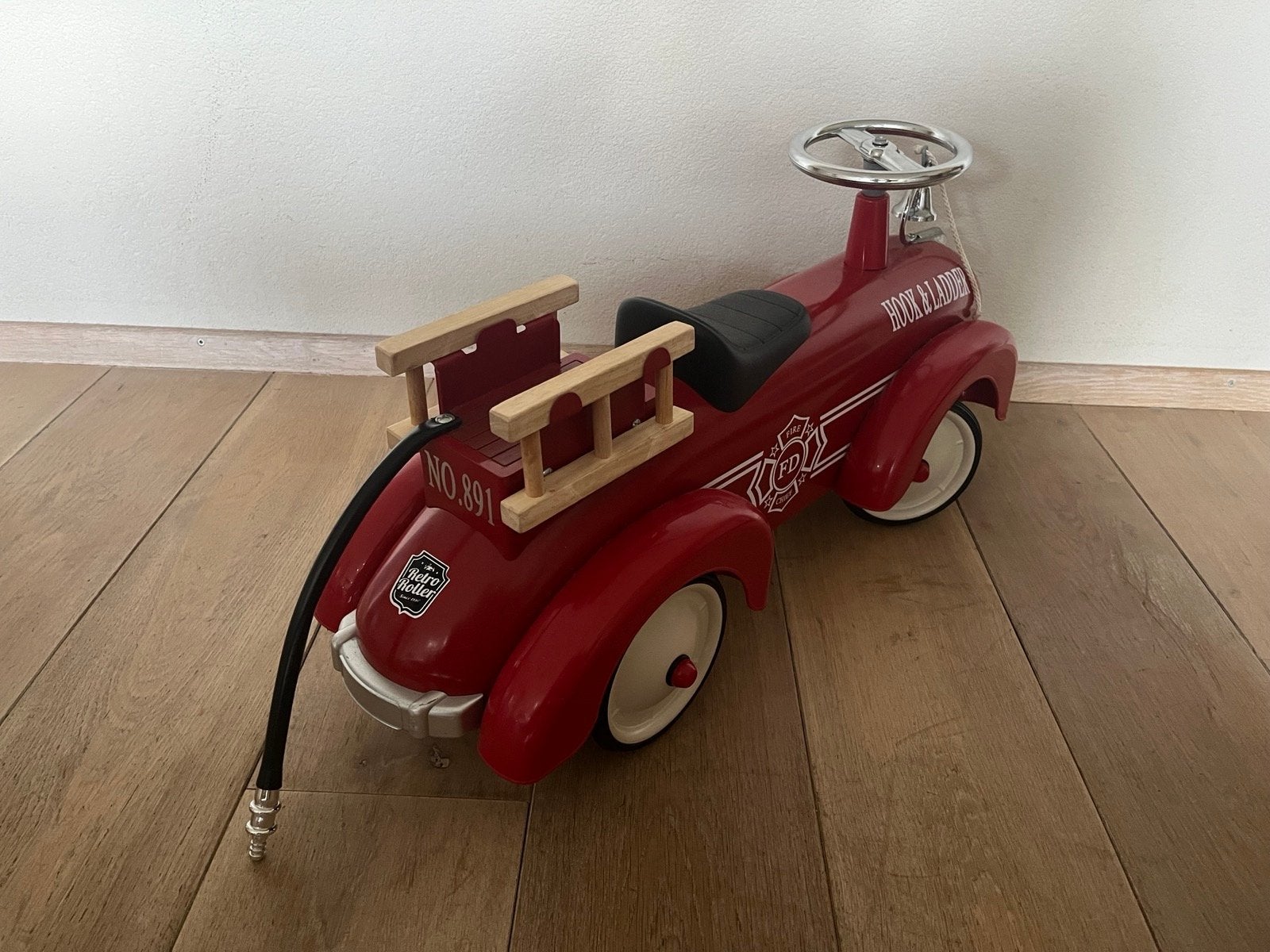 Retro Brandweer Loopauto, Ophalen, Gebruikt