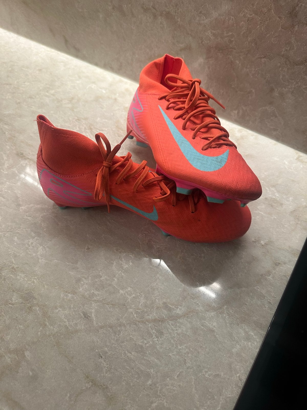 Nike Mercurial Voetbalschoenen - Oranje/Blauw, Ophalen of Verzenden, Zo goed als nieuw, Schoenen