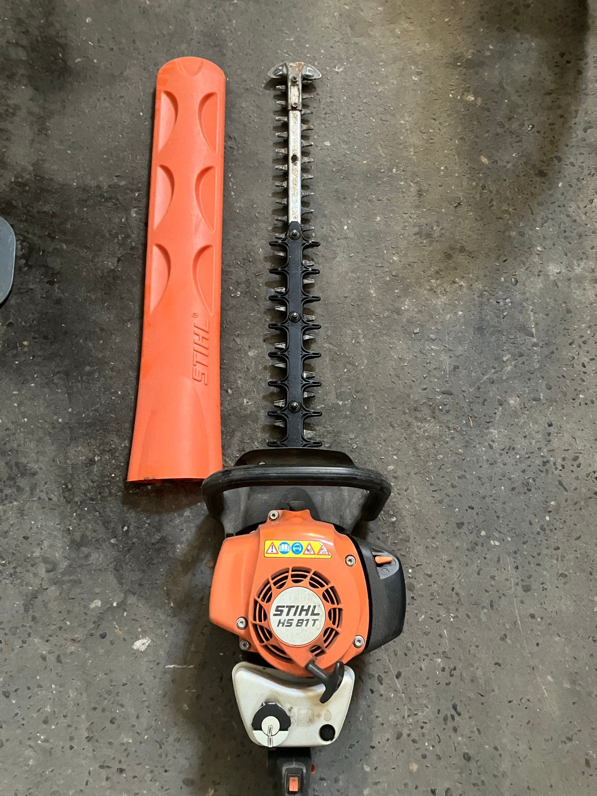 Stihl HS 81 T Heggenschaar - Benzine, Gebruikt, Tuin en Terras, Heggenscharen, Ophalen, Gebruikt, Benzine