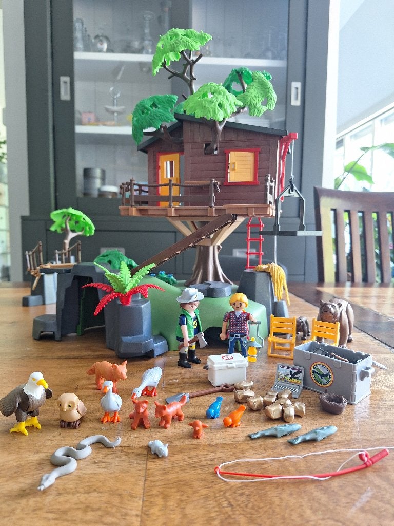 Playmobil 5557 Boomhut met brug, Ophalen, Wild life, Gebruikt, Gebouw