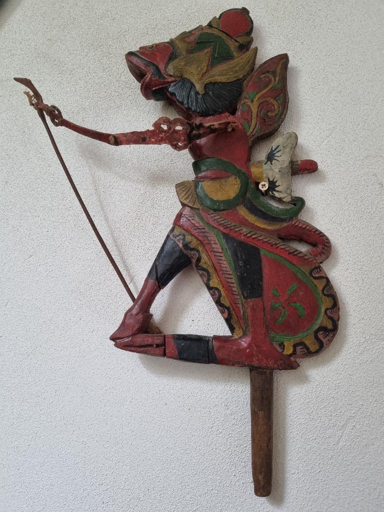 antieke wajang pop, Ophalen of Verzenden