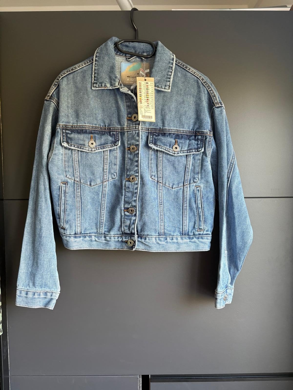 Nieuwe Amisu spijkerjas maat 36 met prijskaartje, Blauw, Nieuw, Ophalen of Verzenden, Maat 36 (S)