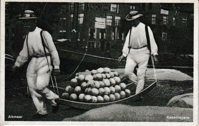 ALKMAAR - KAASDRAGERS, Ophalen of Verzenden, 1940 tot 1960, Ongelopen, Noord-Holland