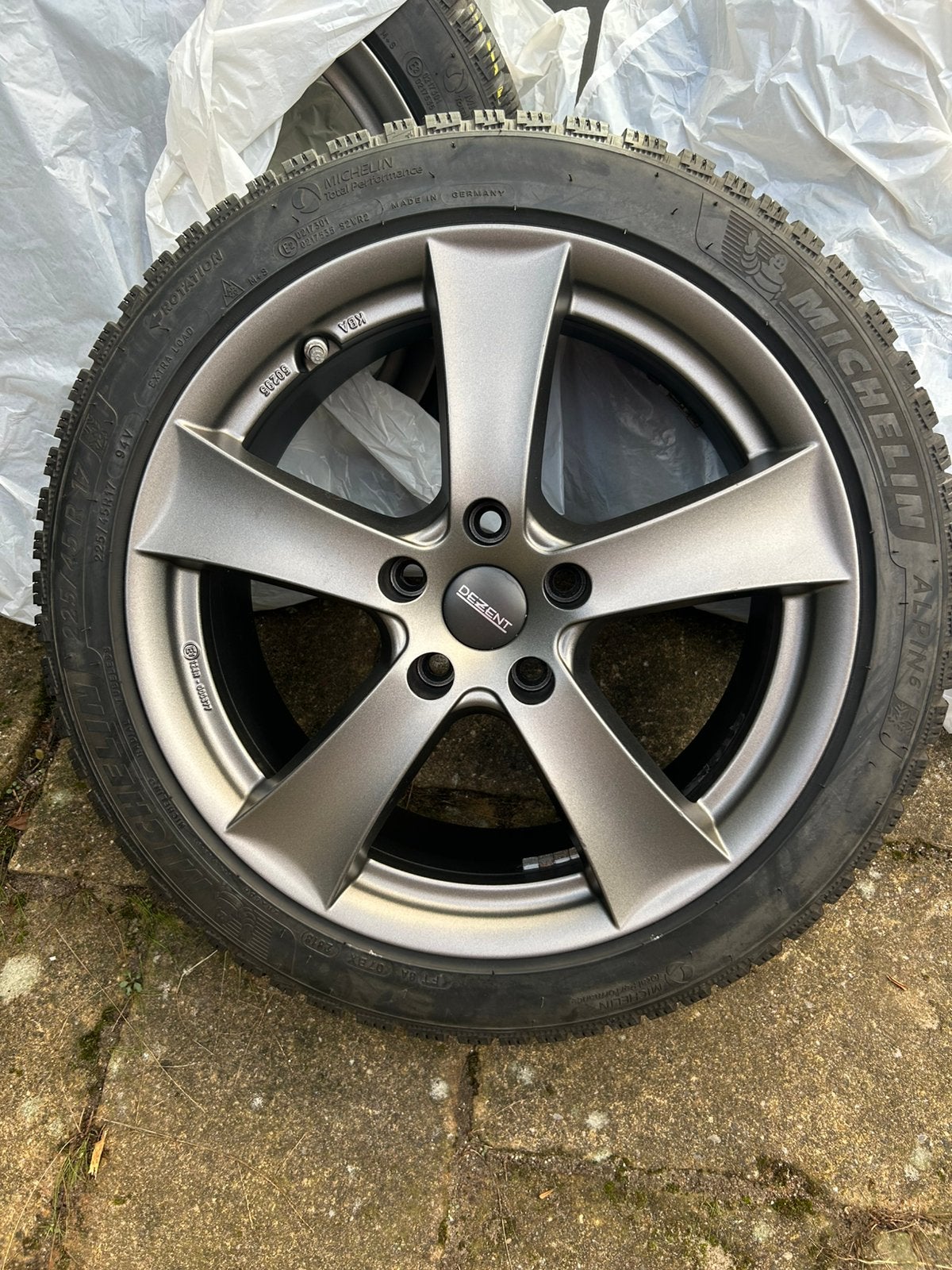 Mini Clubman F54 Dezent Michelin Alpin 6 225/45 17, Ophalen, Gebruikt, Banden en Velgen, 17 inch