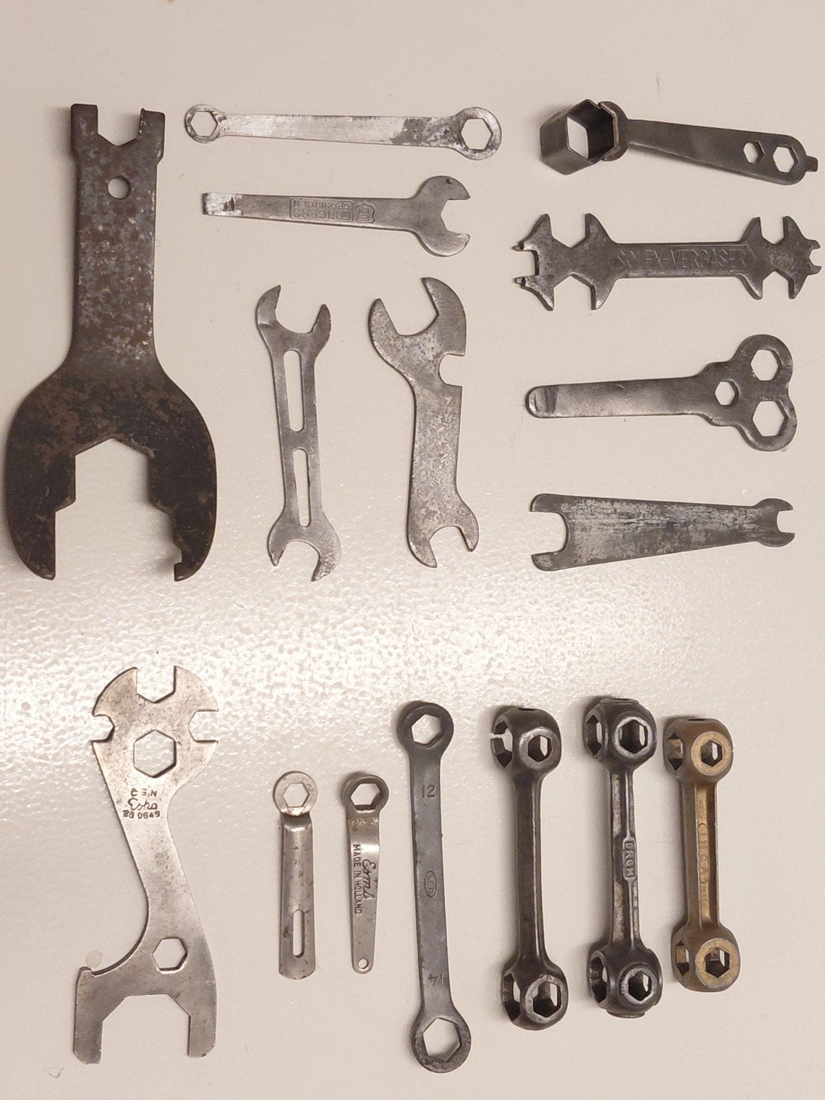 Oud fietsgereedschap ,gereedschap, steeksleutels,  oldtimer, Ophalen of Verzenden, Gebruikt, Gereedschapsset
