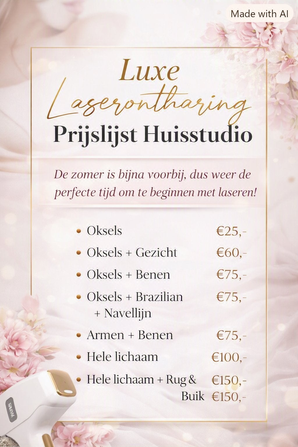 Definitief ontharen, laseren, ice diode laser.