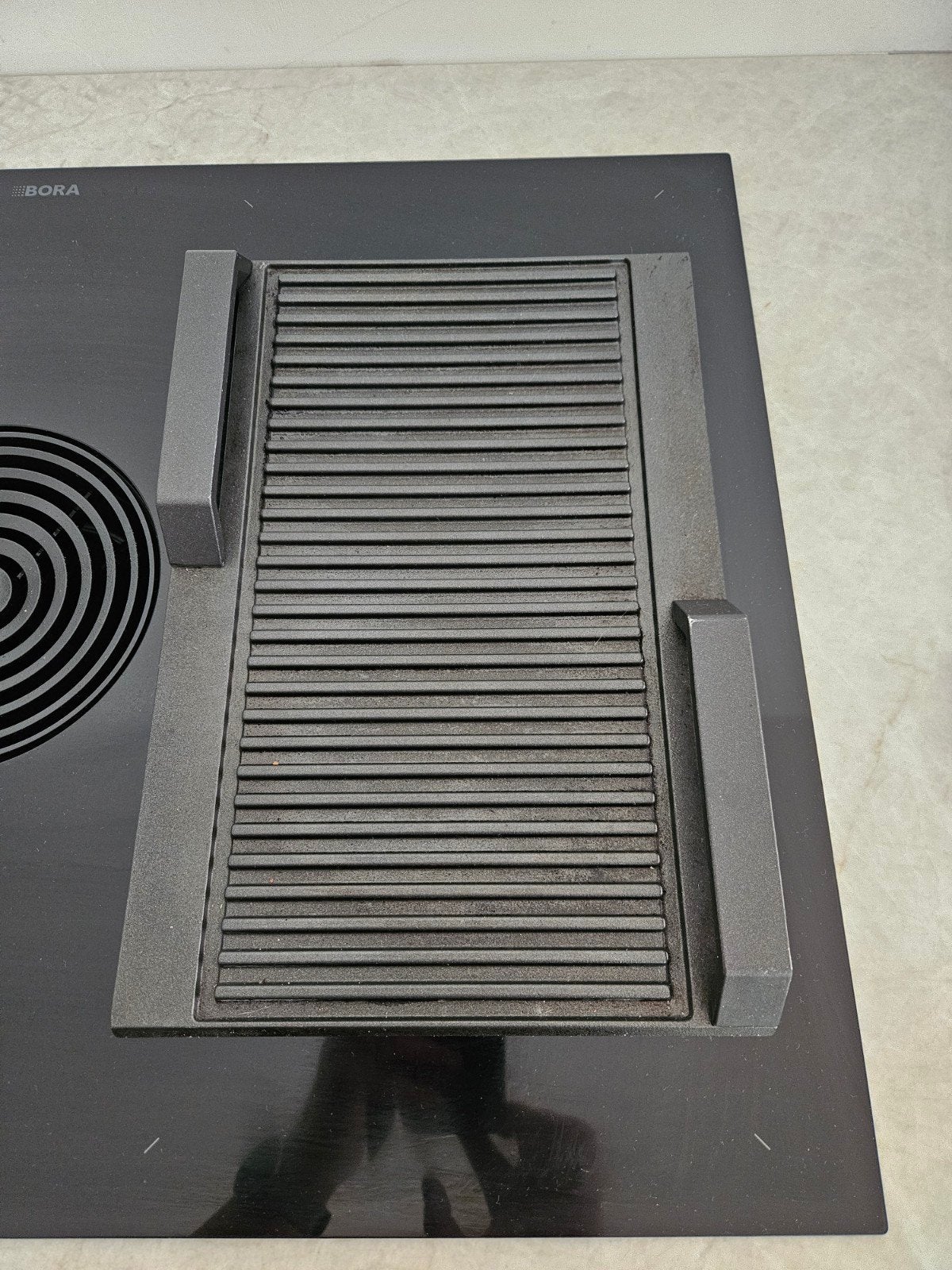 Bosch grillplaat voor inductiekookplaat, Ophalen, Zwart, Metaal, Bosch