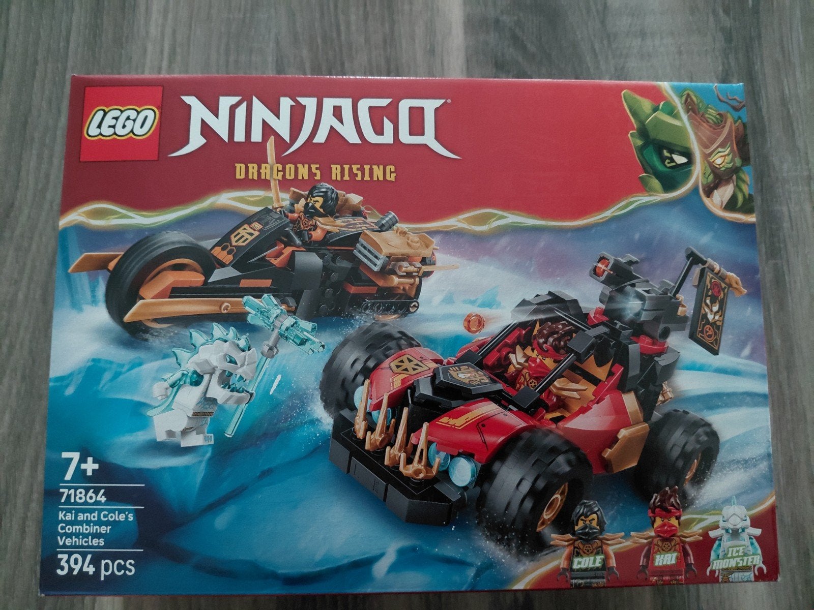 LEGO Ninjago 71864 Kai en Cole's Combinatie Voertuigen, Ophalen of Verzenden, Nieuw, Overige merken