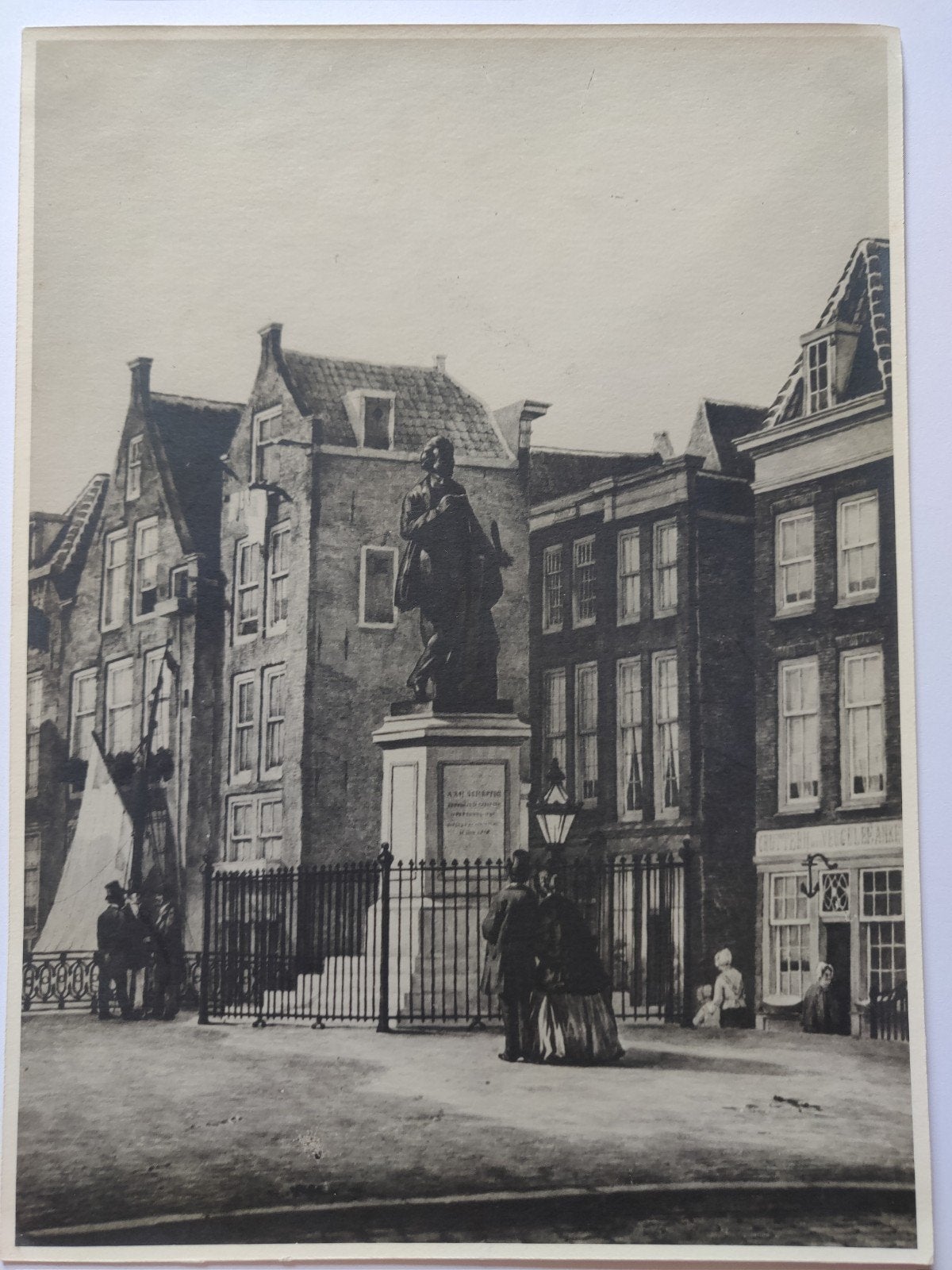 B478 Scheffersplein Vergulde Anker Grutterij 23x17, Ophalen of Verzenden, Voor 1940, Gebruikt, Overige onderwerpen