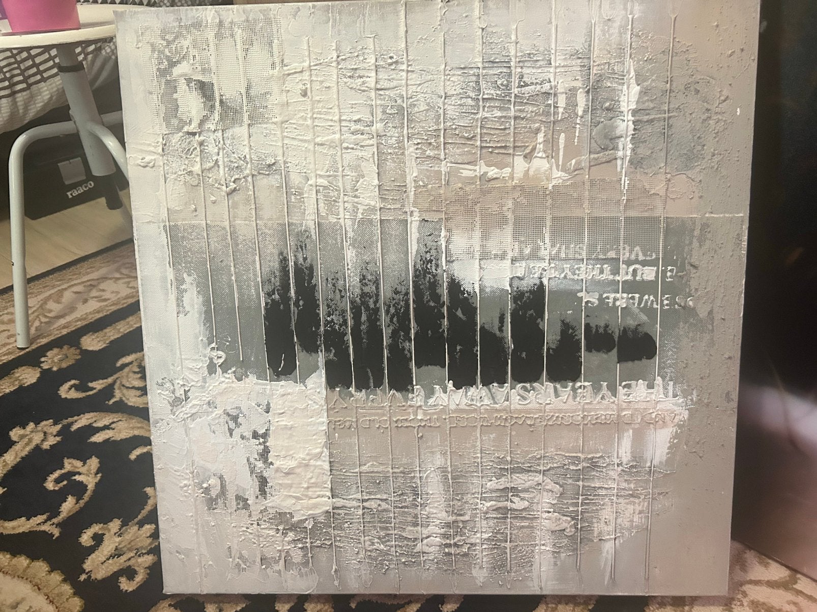 Zwart wit schilderij, Antiek en Kunst, Ophalen