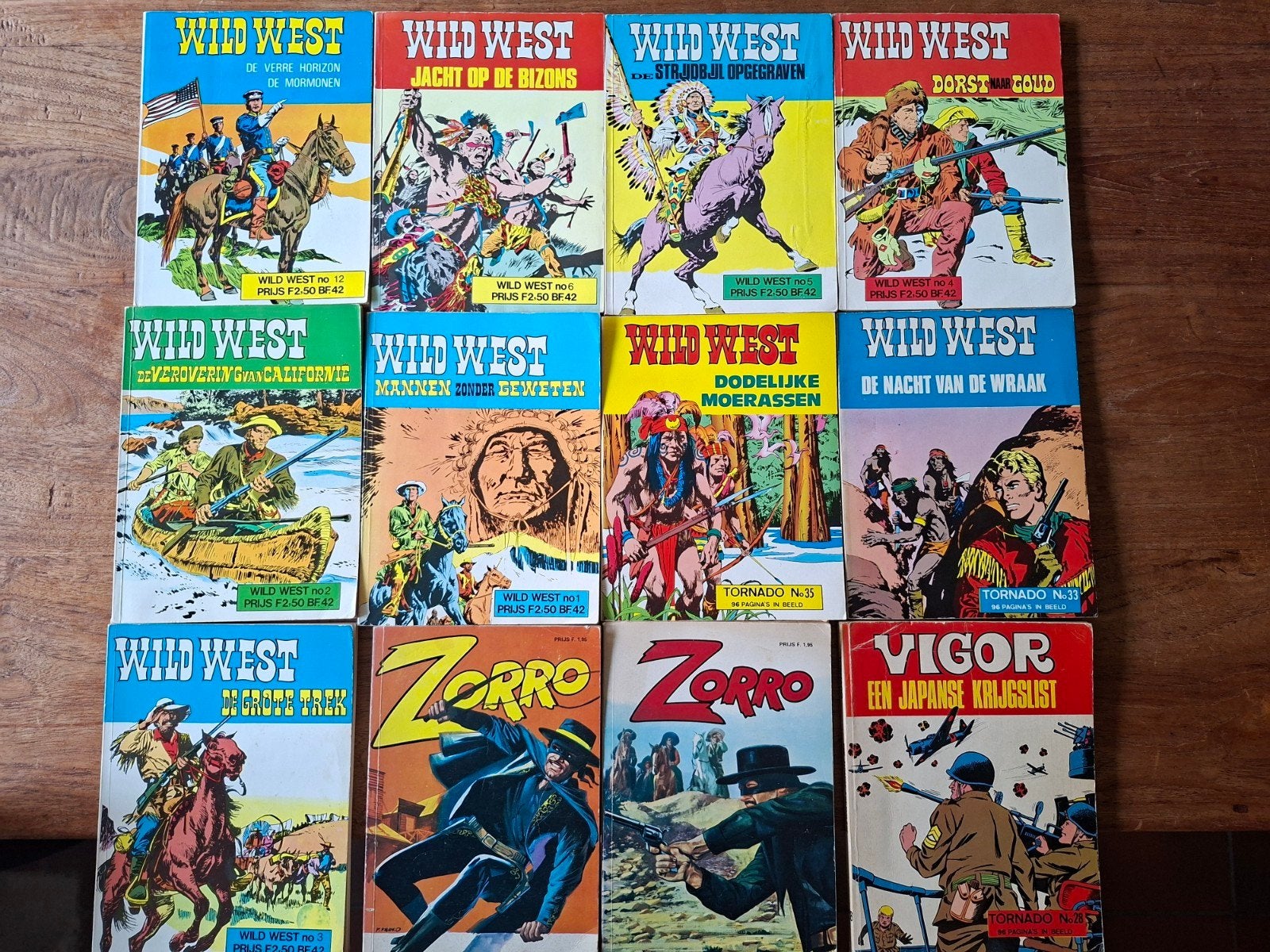 Collectie Wild West, Zorro en Vigor stripboeken, Meerdere stripboeken, Ophalen of Verzenden, Gelezen